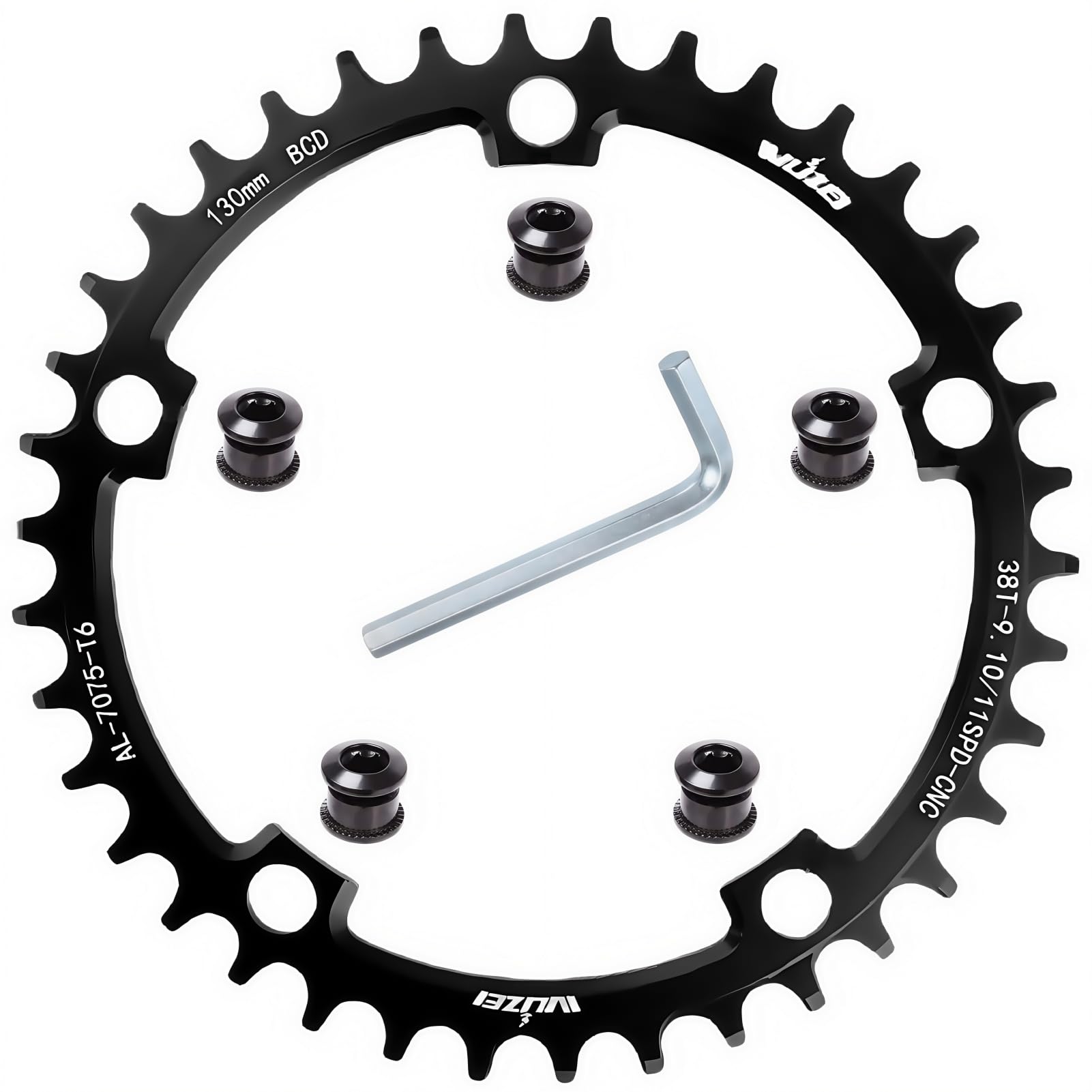 Corona Bici KTKEET 110/130 BCD - 36-60T Per Bici Strada E Pieghevoli - Foto 8