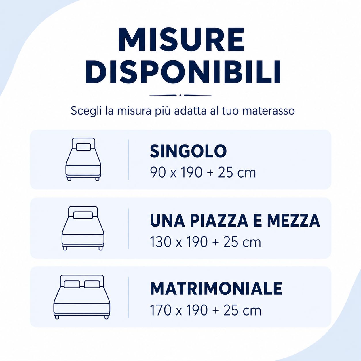 Coprimaterasso in Cotone Fasciato con Angoli Elasticizzati, Proteggi Materasso Antiacaro, Resistente e Durevole (Matrimoniale)