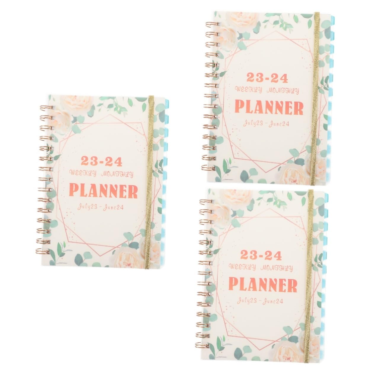 Tofficu 3piezas Agenda Académica Diseño Minimalista Planificador Diario y Semanal Cuaderno Portátil Multifuncional Para Estudiantes y Profesionales Para Notas y Organización Oficina y