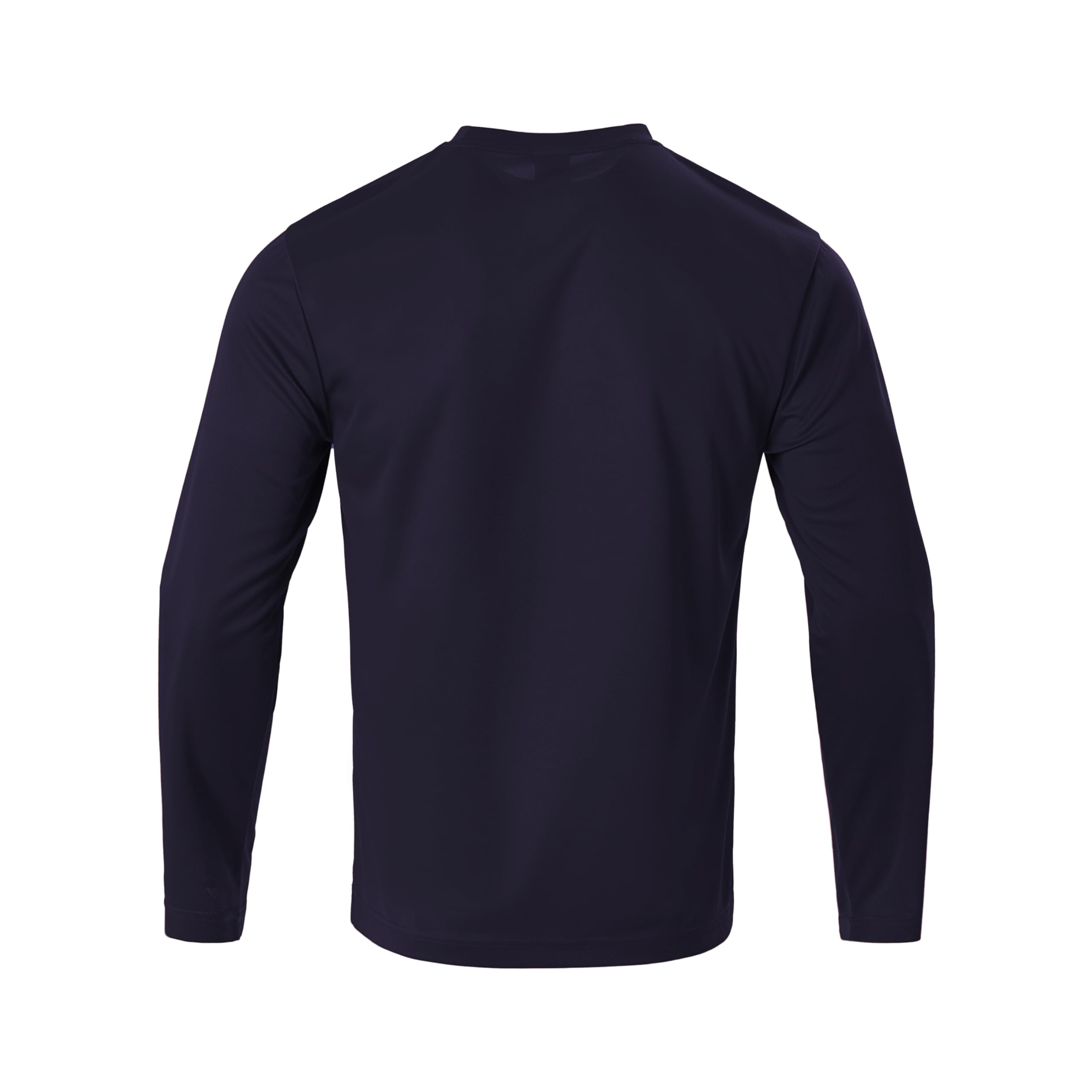 Camiseta de manga larga para hombre, informal, cuello redondo, suave, para correr, natación, ciclismo, pesca