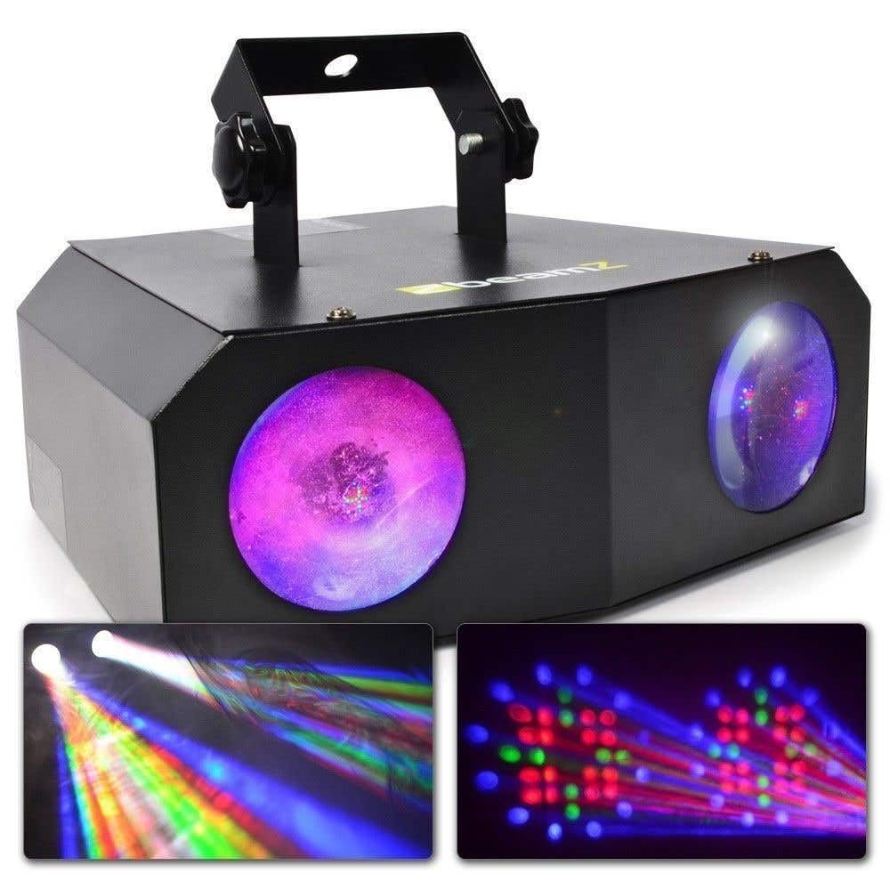 BeamZ Party Paket XXL Partybeleuchtungsset für mobile DJs, Hochzeiten Veranstaltungen, Partylichter, Disco Set, Partyset, Nebelmaschine, Nebelfluid, Lichtanlage mit Stativ