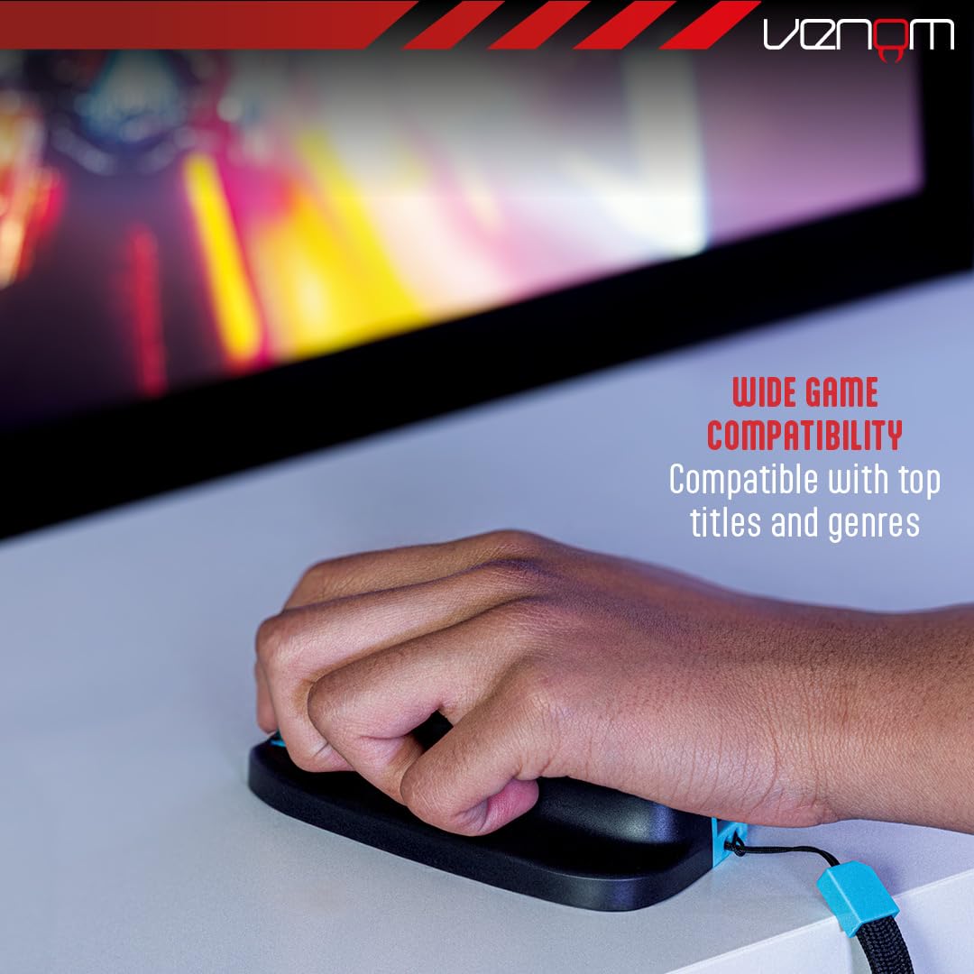 Venom Nintendo Switch 2 Konwertery Trybu Myszy do Joy-Con | Zestaw Podwójny z Paskami na Nadgarstek