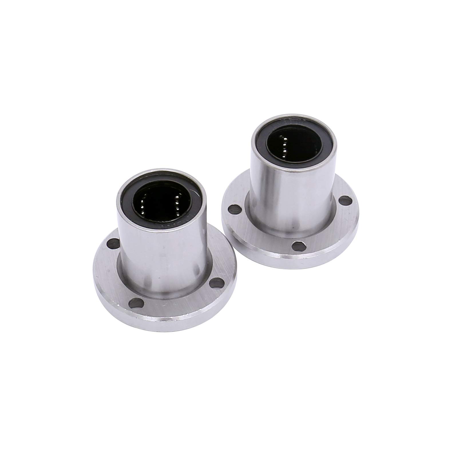 FKG LMF20UU Round Flange Linear Motion Bushing Ball Bearing 20X32X42mm, Set of 2