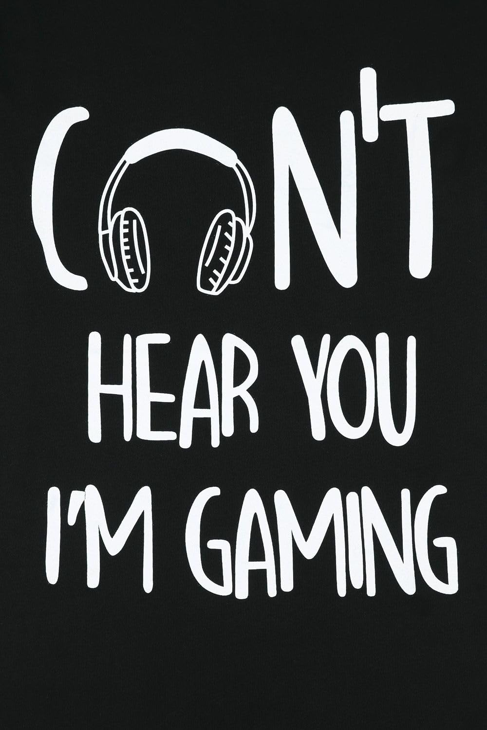 ThePyjamaFactory Chicos Can't Hear You I'm Gaming algodón Corto Pijamas