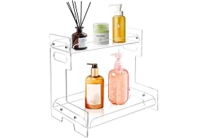 Clear Cosmetic Bathroom Vanity Tray