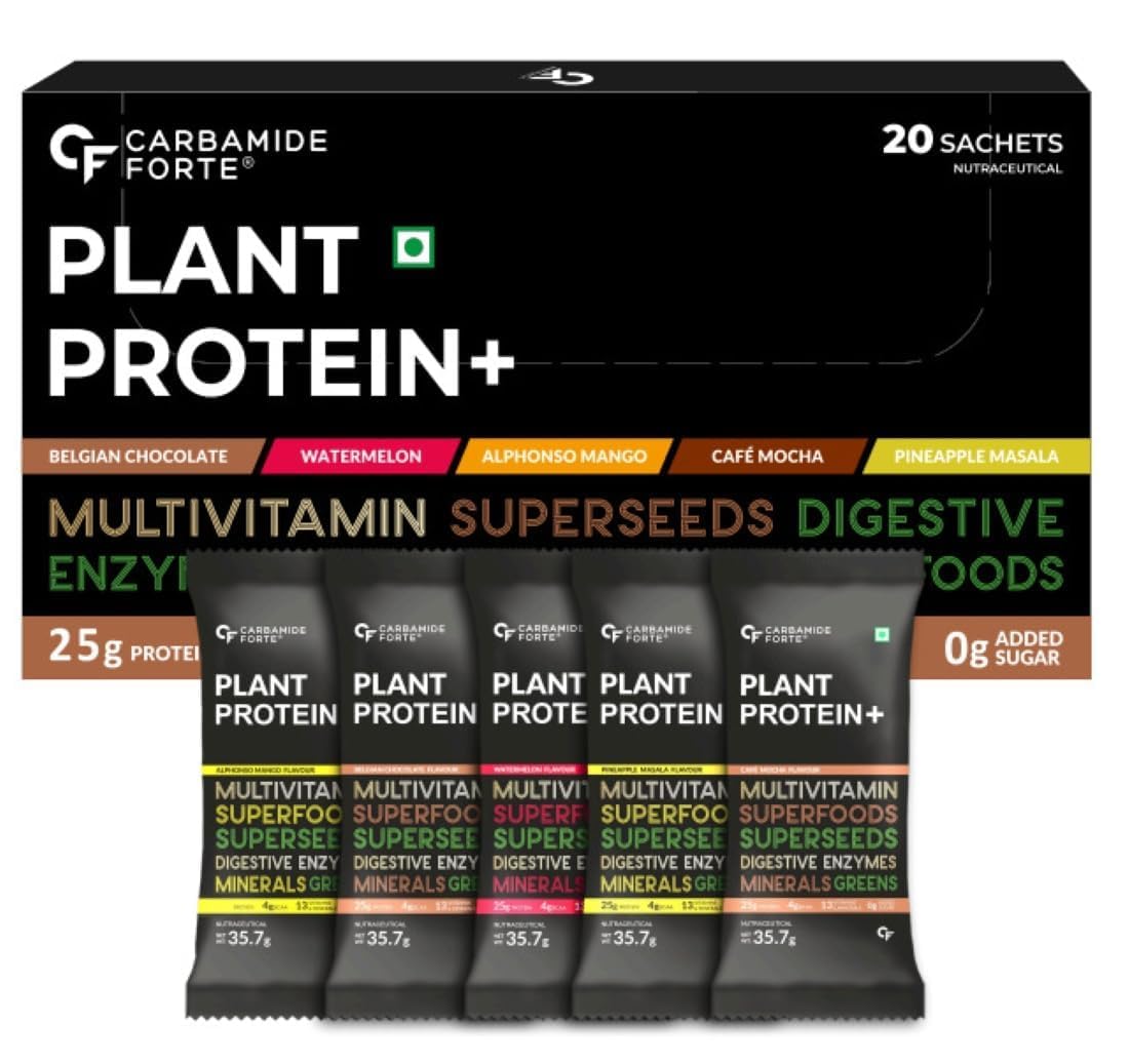 Plant Protein Powder - Plant Based Protein Powder | Vegan Protein | Pea Powder | Plant Protein powder for men & women - Pack Of 20