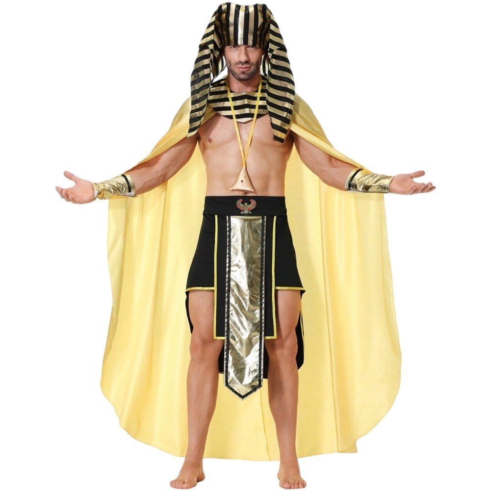 Costume de pharaon adulte pour fête égyptienne et déguisement de cosplay