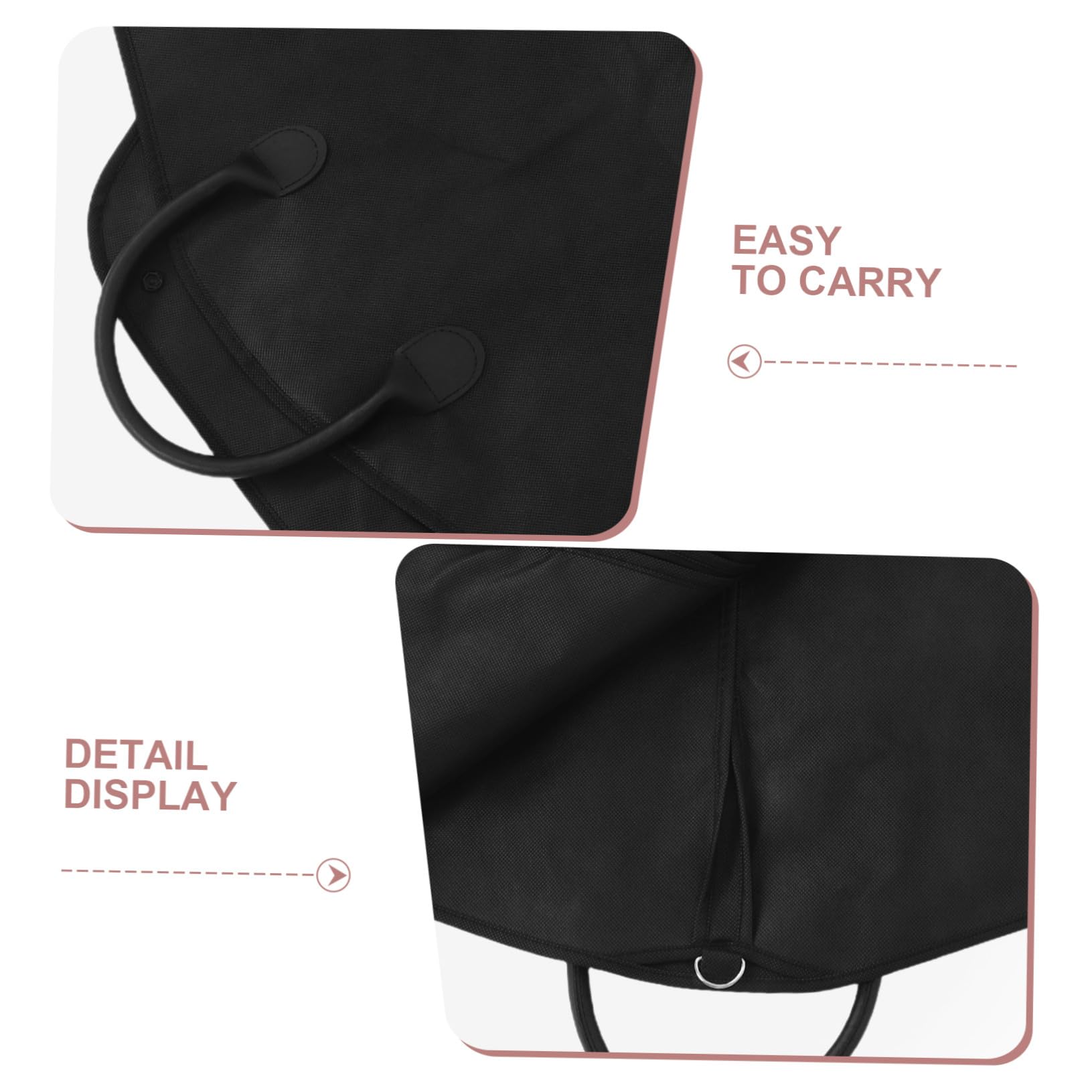 ULTECHNOVO 2 Piezas Bolsas para Trajes de Tela No Tejida con Asa y Cremallera Fundas Protectoras para Abrigos y Chaquetas Bolsa de Almacenaje Portátil para Viaje de Negocios y Armario