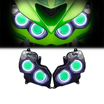 Amazon.com: KT LED Angel Eyes Headlight Assembly for