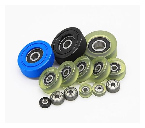 Diameter 35mm, PU Polyurethane Bearing,Rubber Coated Soft PulleyRoller, Width 14mm Kindly