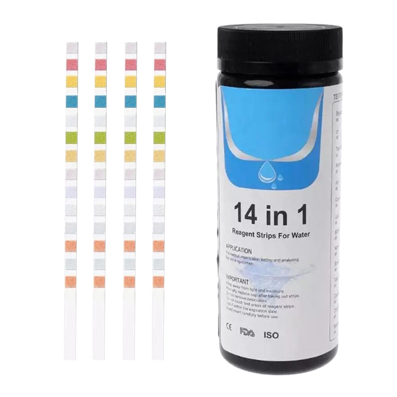 50 Pcs 14-in-1 Home Drinking Water Test Strips Kit Water Quality Test Tool-image-25
