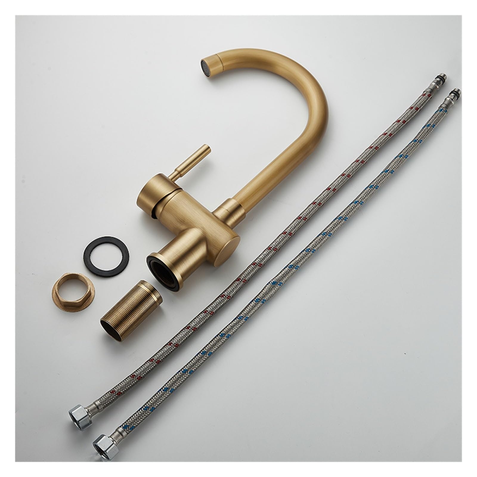 Grifo giratorio de estilo europeo en cobre macizo con control térmico