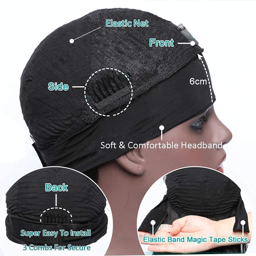 TNICE Perruque Bandeau Cheveux Femme Brésilienne Bouclée No Lace Front Headband Wigs Cheveux Humains 150% Densité 12 Pouces