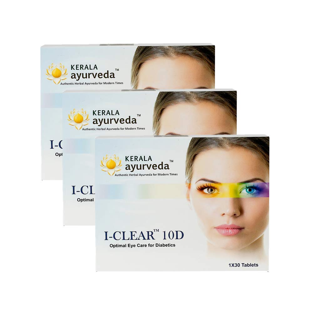 Myaxyl Kerala Ayurveda I-Clear 10D - 30 Tablets (Pack of 3)