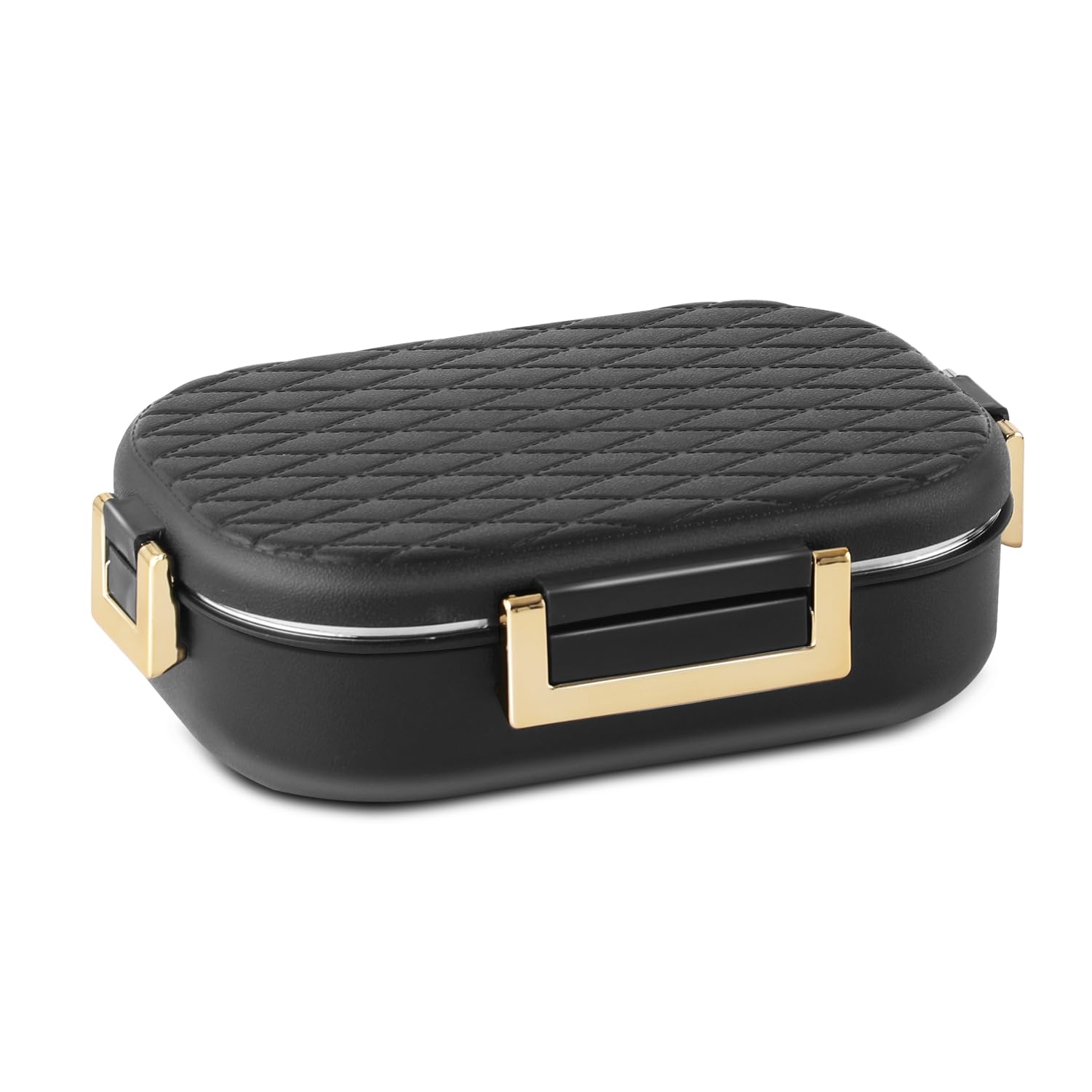 JAYPEE Lux PU Insulated Stainless Steel Lunch Box for School Kids|Airtight Leakproof Lunch Box for Kids Boys & Girls |Unique Design 100% Food Grade |Lunch Box for Office use,580 ml, Black - Image 7 thumbnail