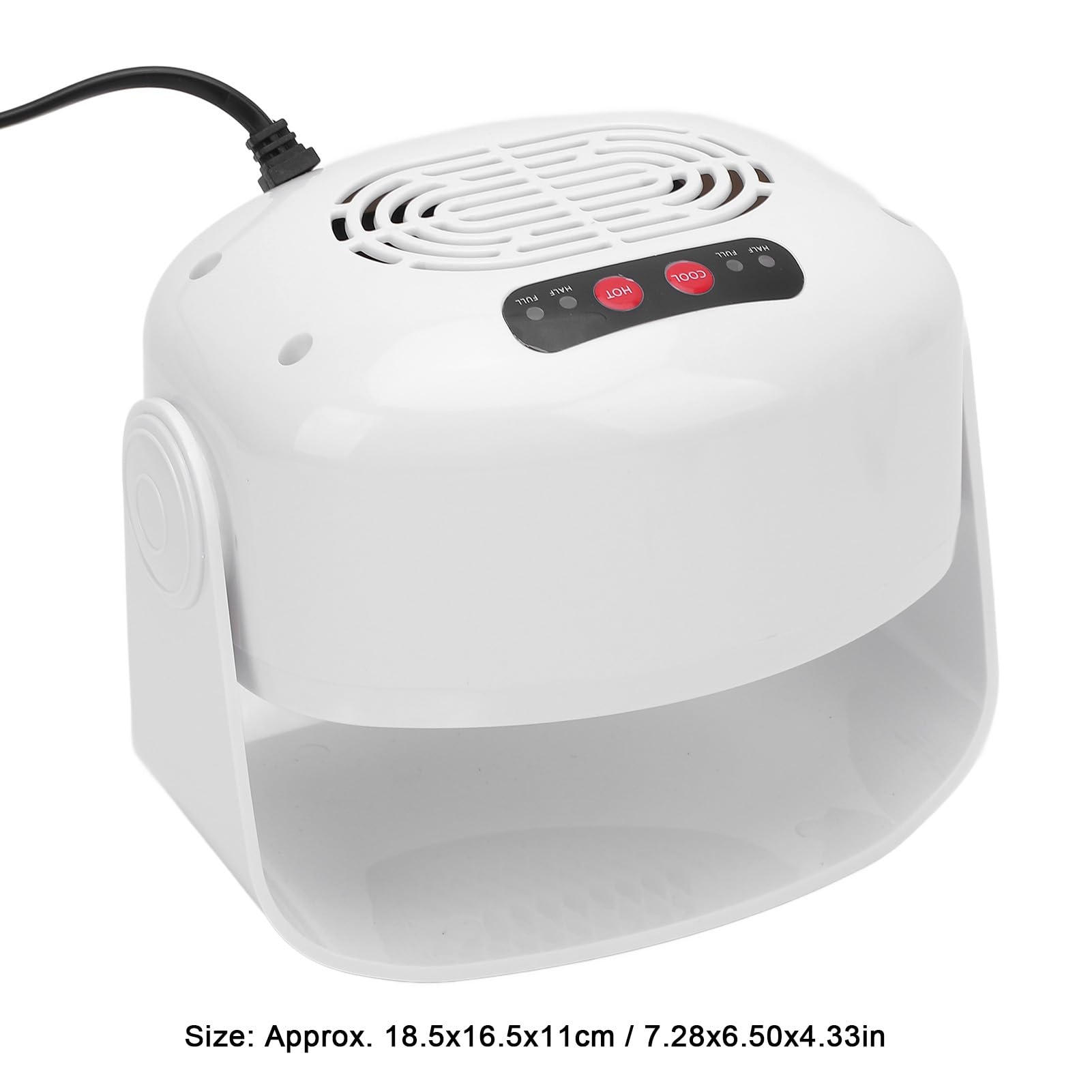 Asciugatore per Unghie Ad Aria con Sensore Automatico, Ventola per Asciugare Smalto per Unghie con Caldo e Freddo per Smalto Regolare, Ventola per Asciugare le (220V Spina