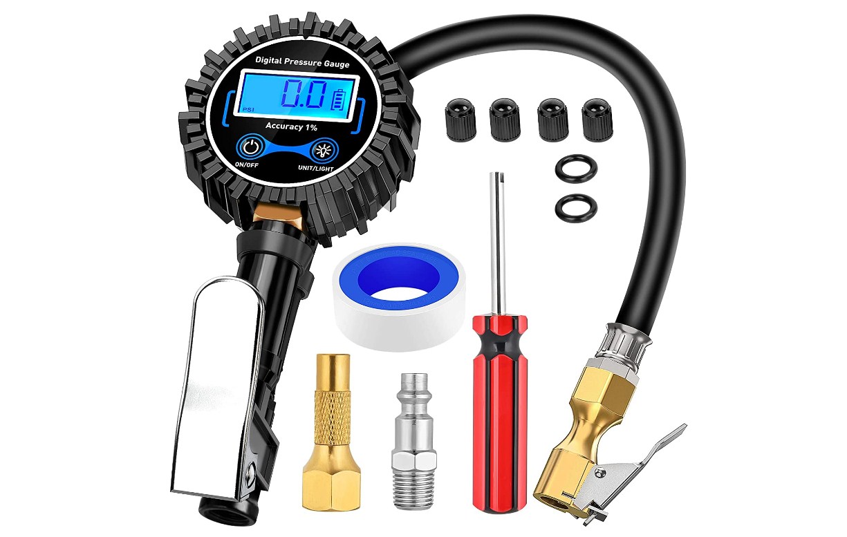 Tru-Flate 16-245 Heavy Duty Digital Air Inflator - High Volume For Trucks & SUVs (Black)