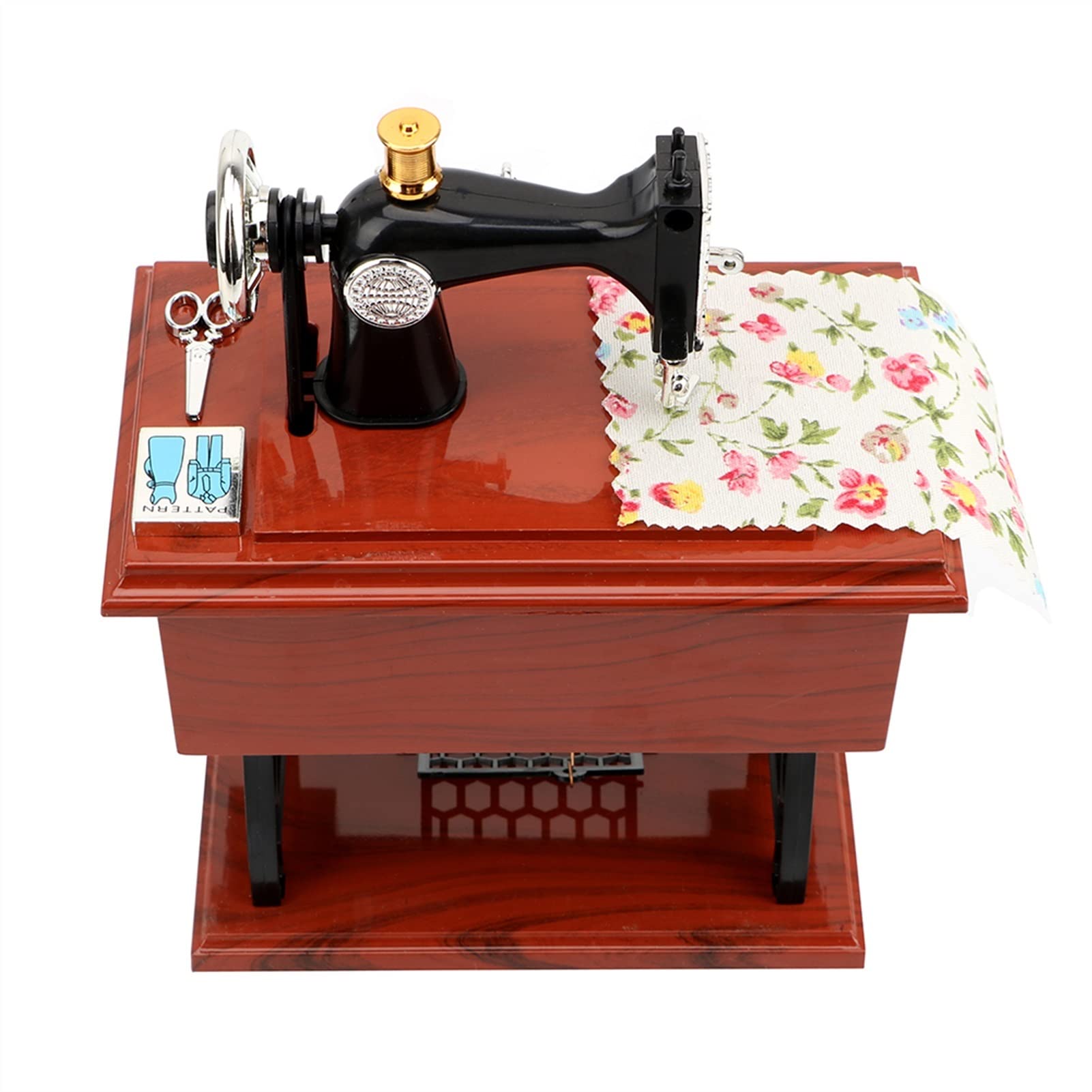Carillon, per Ragazze Donne Decorazione della casa Mini Macchina da cucire Style Style Box Regalo di Natale Regalo di Natale Regalo Di Compleanno Regalo A Mano A Mano Scatola di musica Retro per Compl