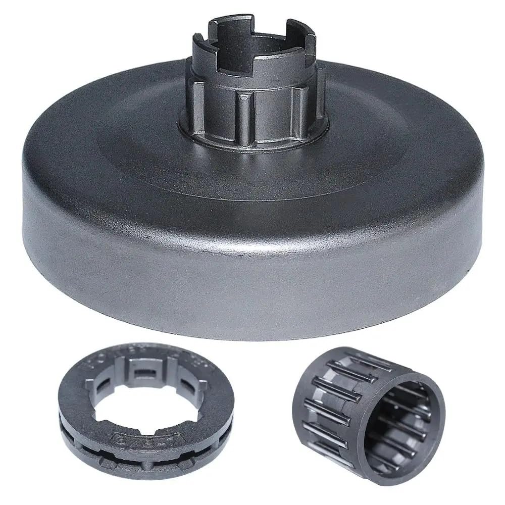 Llanta de piñón de tambor de embrague de 3/8 "7T con Kit de rodamiento de agujas apto for motosierra H 281 288 394 5036259-03
