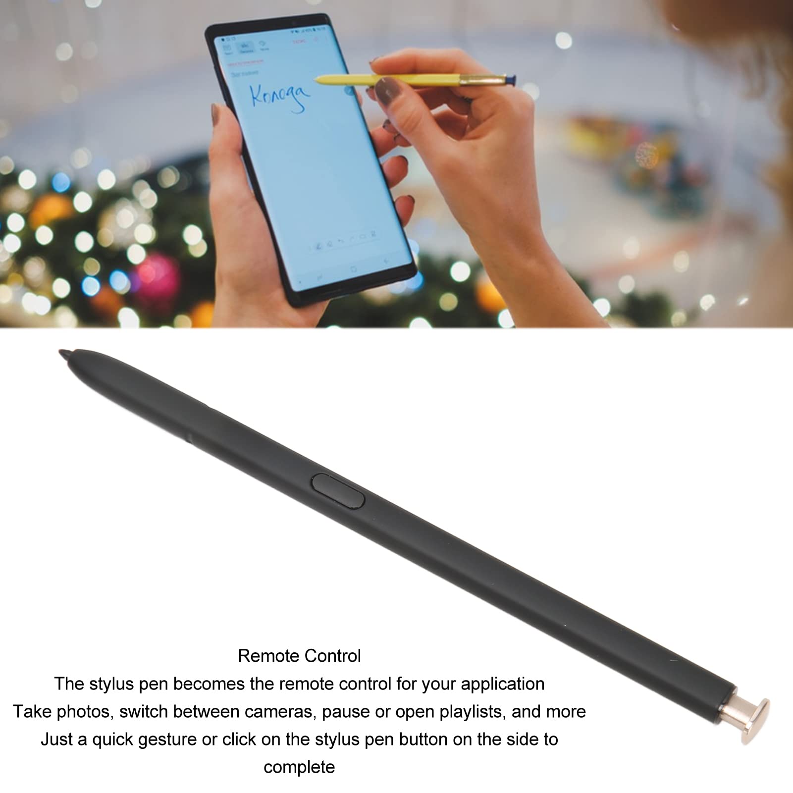 Generic Lápiz Táctil con Bluetooth y Funcionalidad Air Command para S23 Ultra 1 Lápiz Capacitivo (Crema)