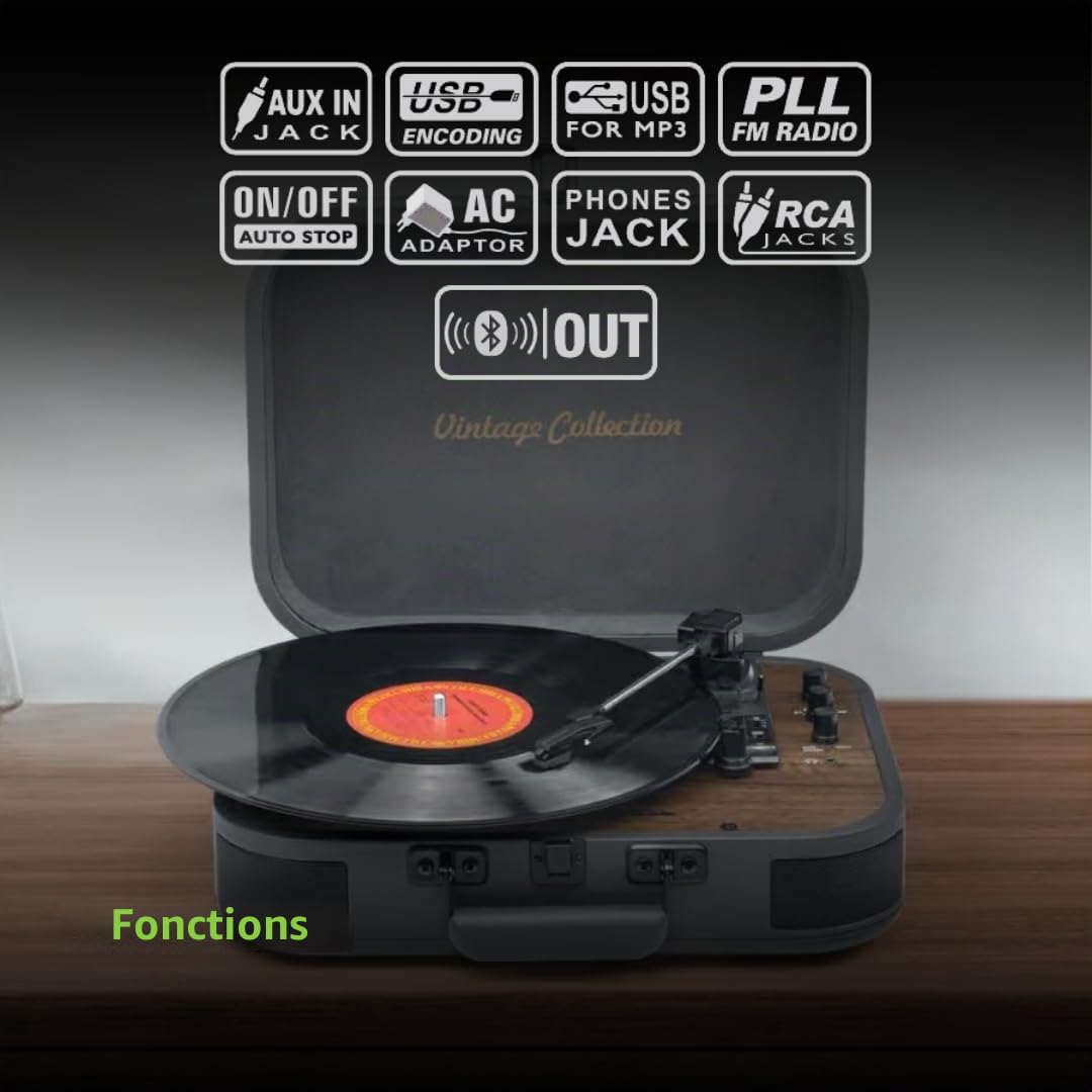 MUSE Platine Vinyle USB MT-207 DGB