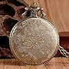 Bronze Triangle HP The Deathly Hallows Lord Analog Quartz Pocket Watch Necklace Collectibles for Men Women Kids #5