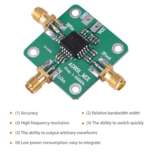 Miniatura 4 de ad831transductor de alta frecuencia RF módulo de mezclador 500MHz de ancho de banda mezclar hacia abajo mezclar Dual equilibrado mezclador