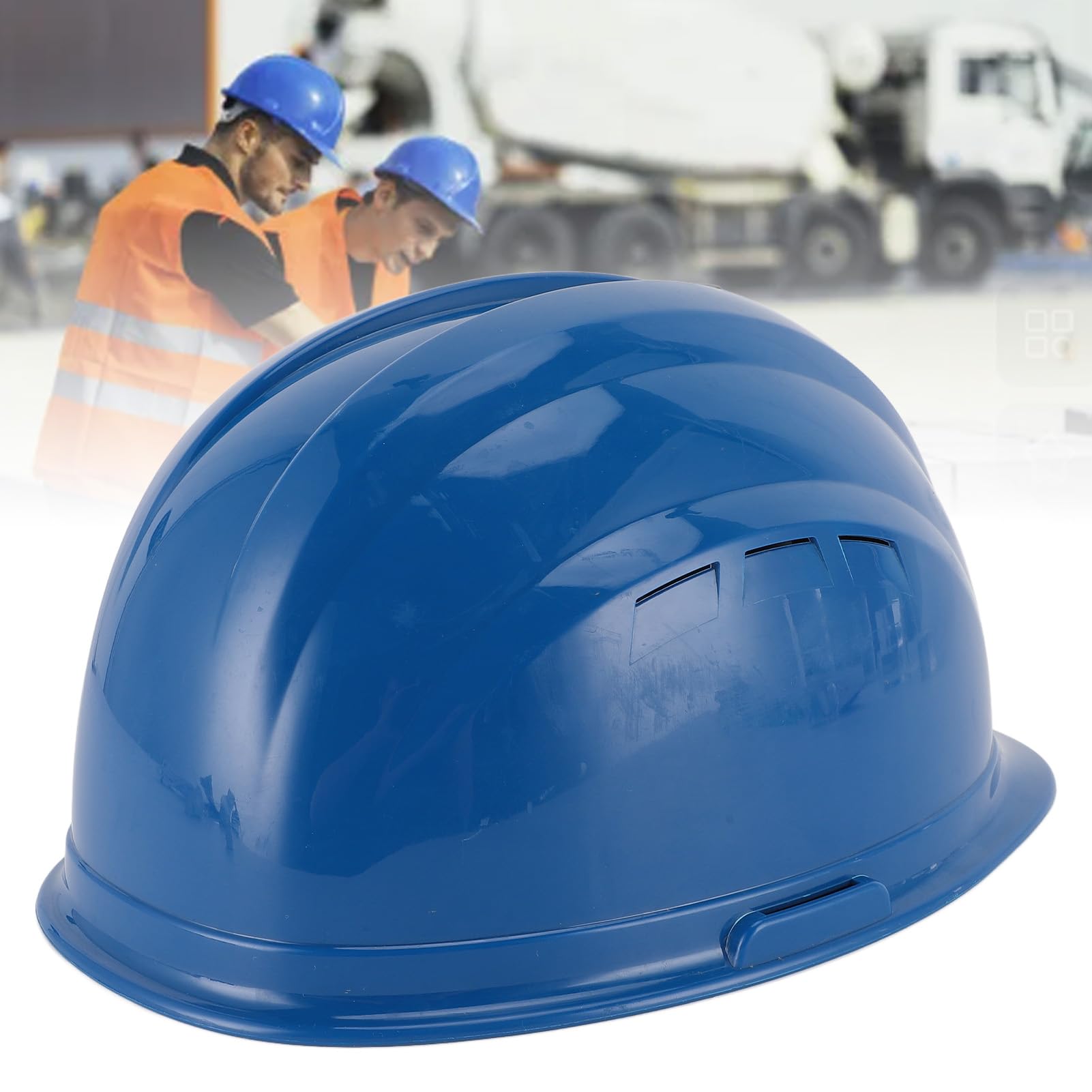 Generic Belüfteter Schutzhelm mit Lüfter, BT-Massage, ABS, Regenfest, Solarbetrieben über USB, Komforthelm für Bauarbeiten