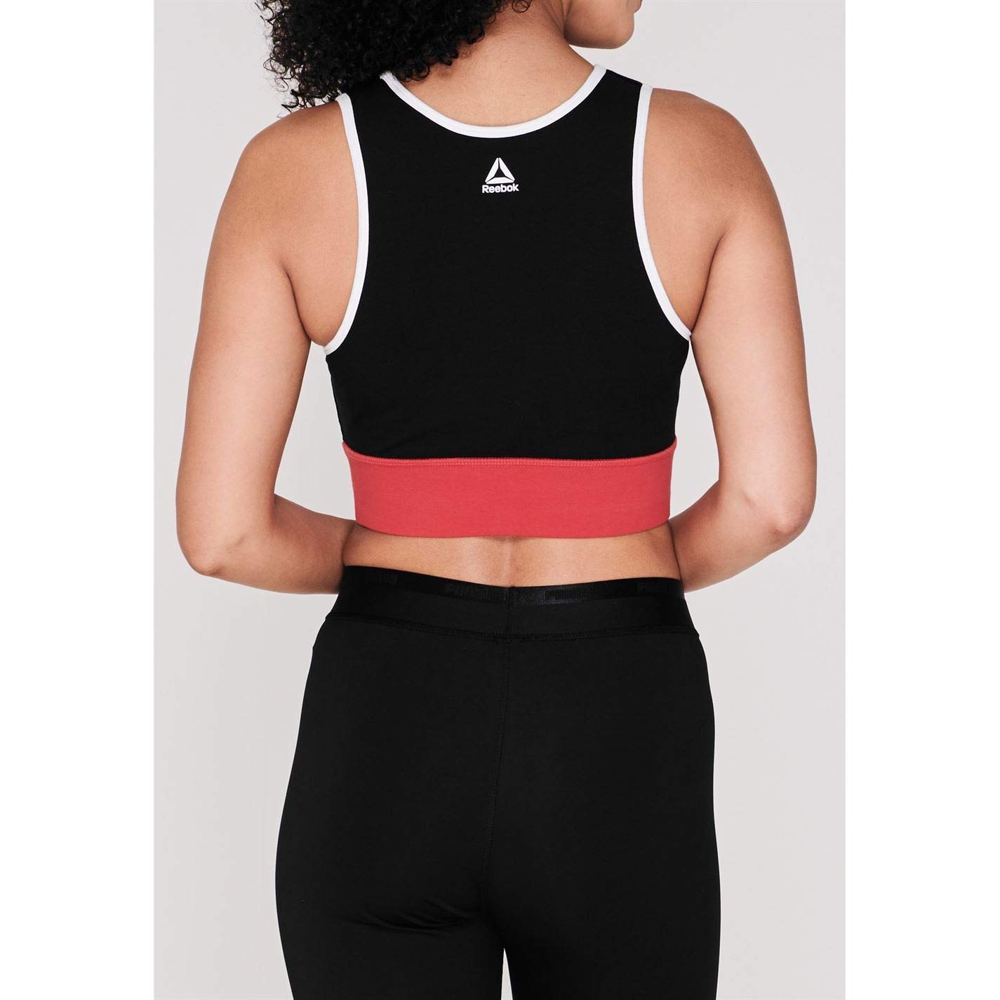 Reebok Linear Logo Cotton Bra Top Mujer