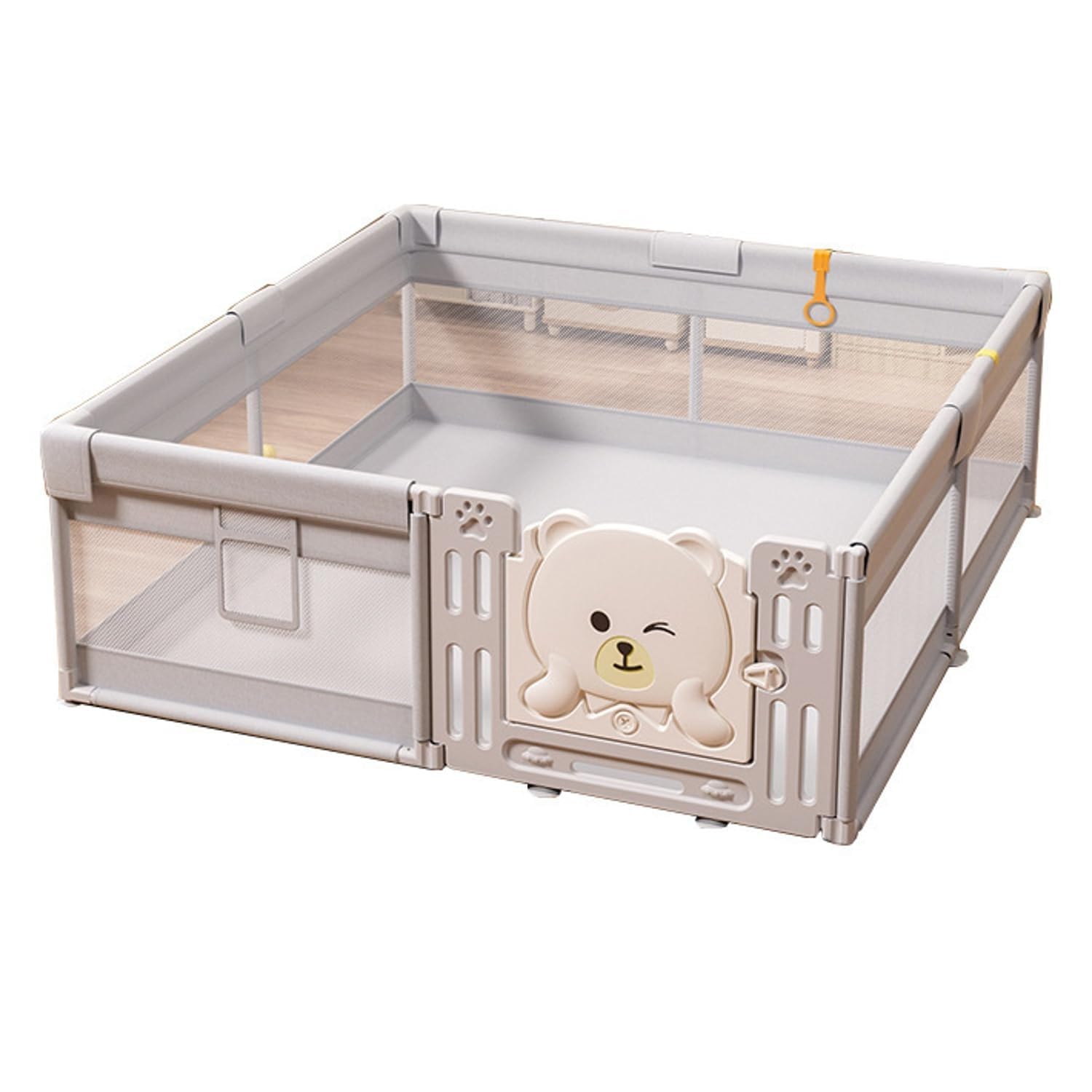 Hukimoyo Large 180x200 cm Playpen for Babies Upto 5 year Kids Play Yard Playpen Baby with Balls Baby Playard for Baby Play Area Toddlers Indoor Setup, baby Playard Playpen Baby Fence Portable Baby Activity area, play area Indoor setup Activity upto 5 years(Grey)