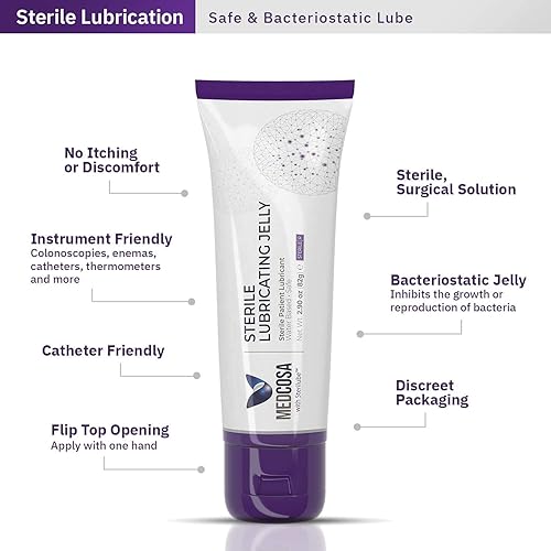 Miniatura 2 de Medcosa Lubricante estéril  Lubricante quirúrgico  Lubricante médico  para piercing corporal  Gelatina lubricante a base de agua (4 x 2.9 onzas)