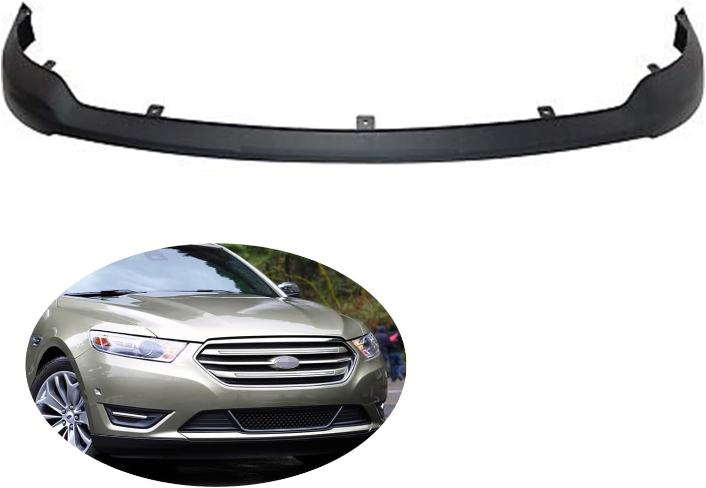 Ford Taurus Lower Bumper - Front Lower Air Deflector Valance Panel Compatible with For 2013 2014 2015 2016 2017 2018 2019 Ford Taurus - Bumper Air Dam Deflector Replaces 13769759, DG1Z17D957AA