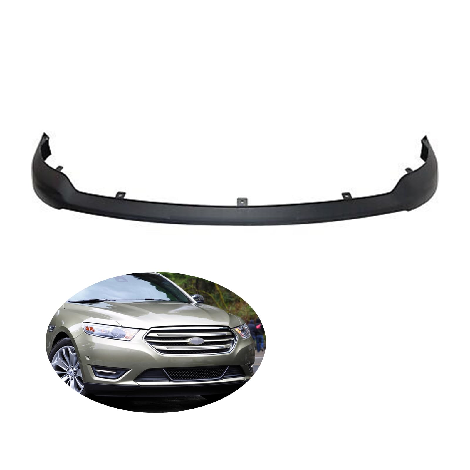 1409KMT Front Lower Air Deflector Valance Panel Compatible with for 2013 2014 2015 2016 2017 2018 2019 Ford Taurus - Bumper Air Dam Deflector Replaces 13769759, DG1Z17D957AA