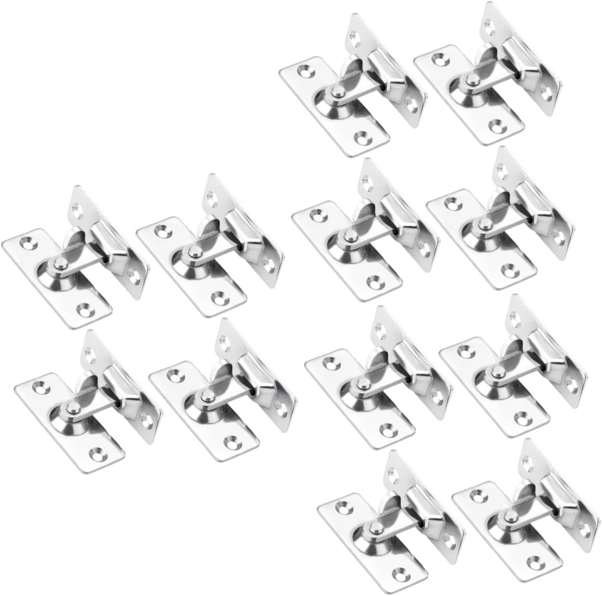 jojofuny 12pcs Sliding Bolt Latch Gate Lock Safety Door Lock Stainless Steel Door Window Easy to Install