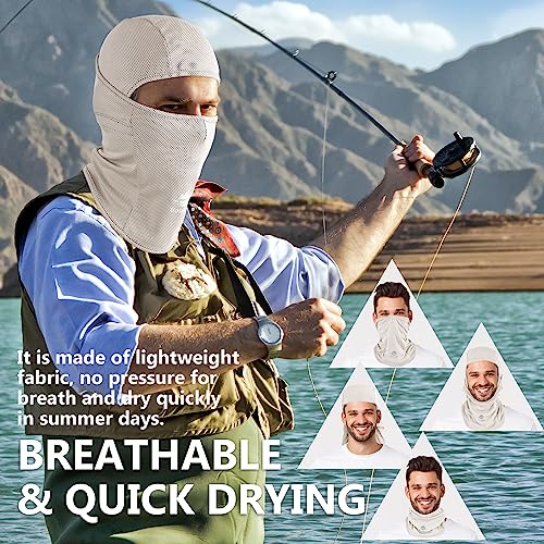 image for Botack Balaclava Ski Mask, Sun UV Protection Breathable Full Head Face