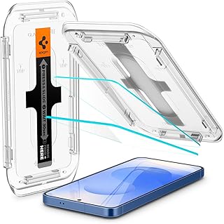Spigen EZ Fit Tempered Glass Screen Protector Guard For Samsung Galaxy S25 / Galaxy S24 (2 Pack)