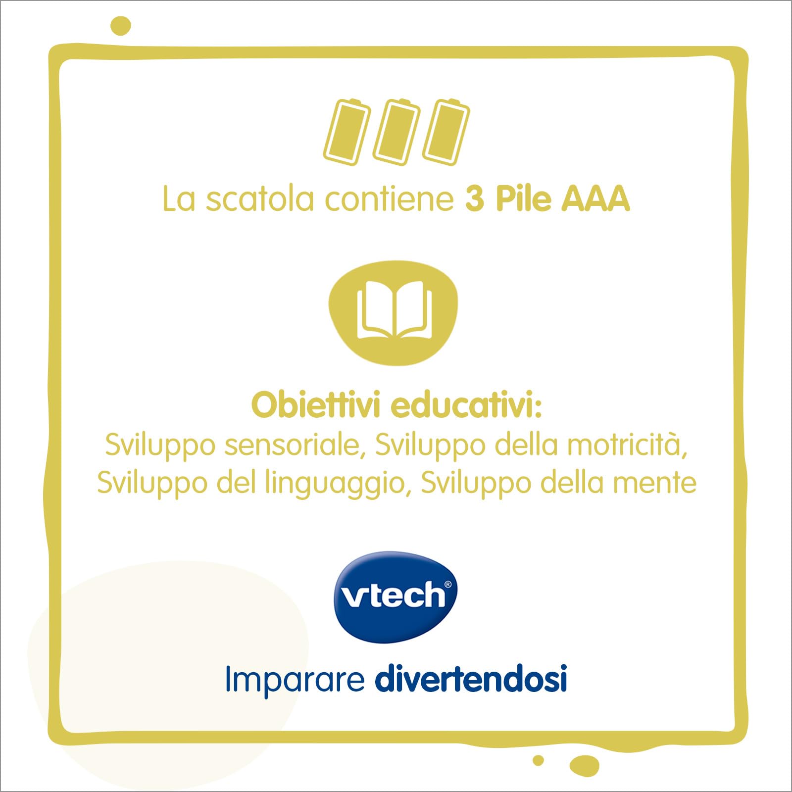 VTech Il Mio Super Tablet, Tablet per Bambini con 25 Icone Interattive ed Effetti Luminosi, Pratica Maniglia, Gioco Bambino con Animali, Forme e Numeri, Lingua Italiana, Batterie Incluse, 9-36 Mesi