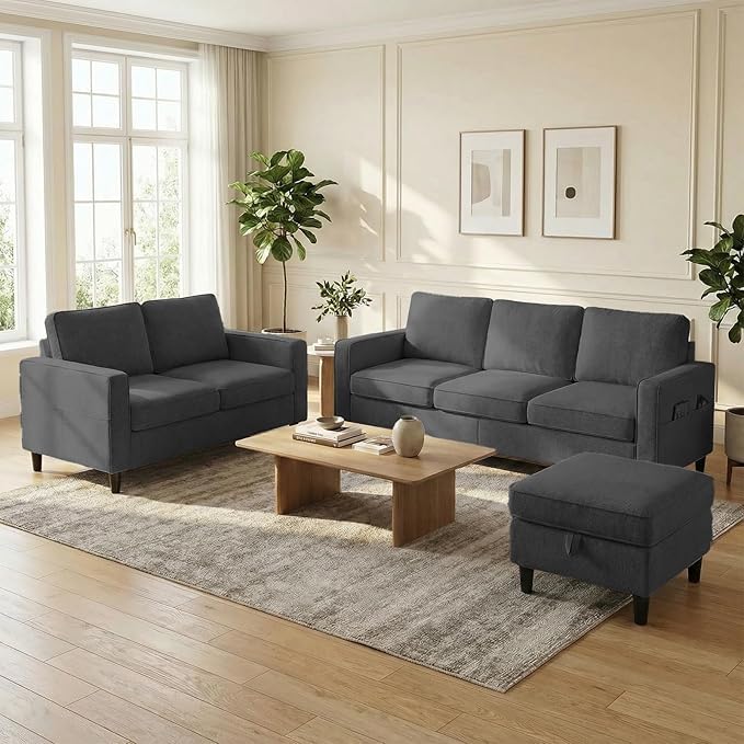 PUREMIND 2 Piece Living Room Sofa Set