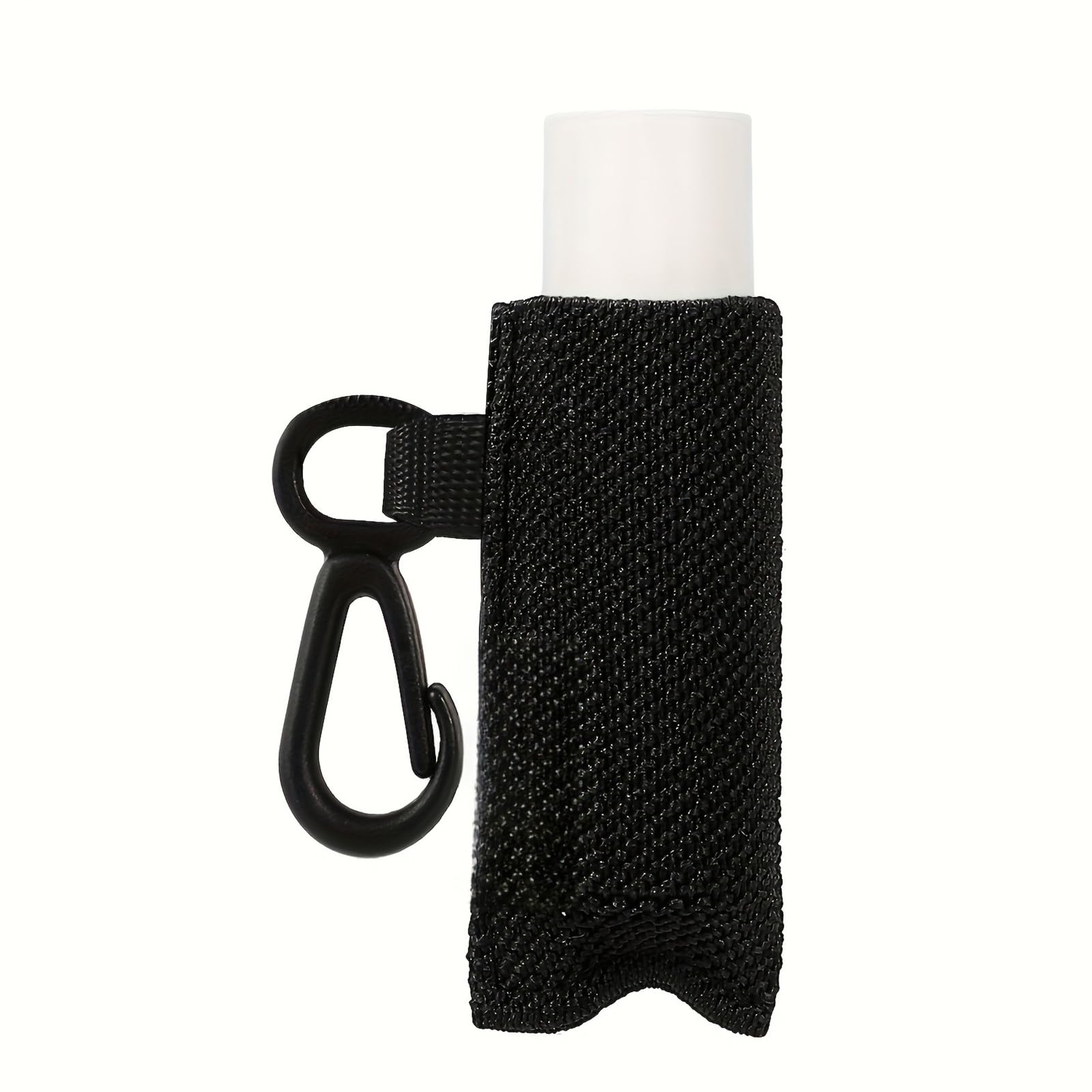 MHADBKH Fashionable Lip Balm Keyring Lipstick Holder Keychain Elastic Clip on Cosmetic Case Practical Travel Storage Accessory Clip on Chapsticks Storage Sleeve