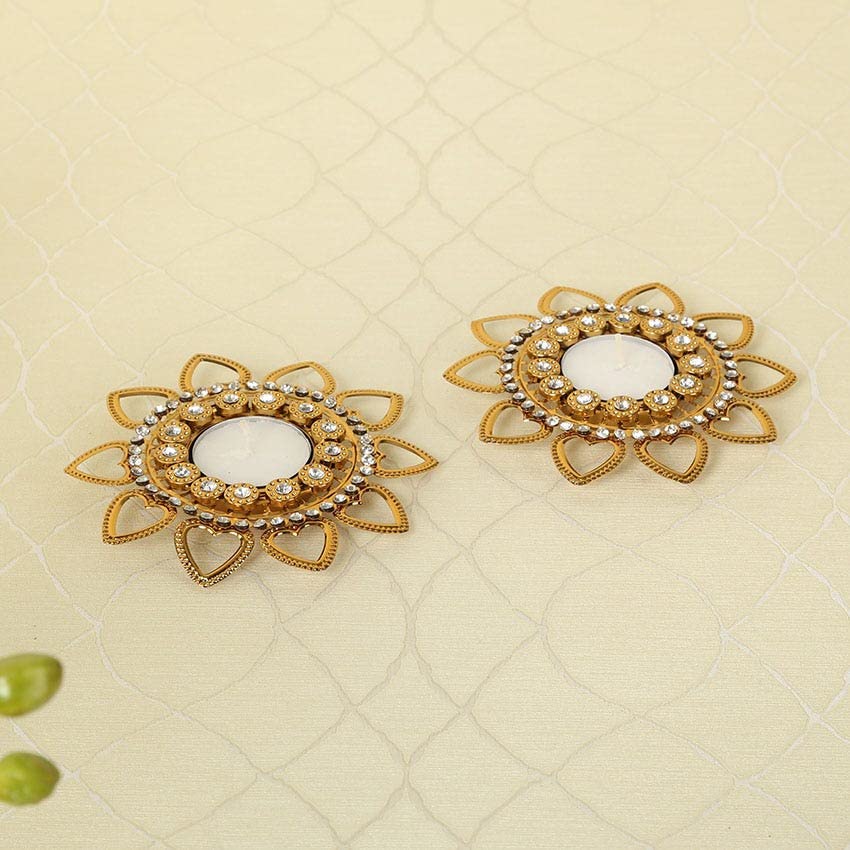 homes r us هومز أر أسKa isma Pat a Diyas, Gold – Set Of 2-5111000101637