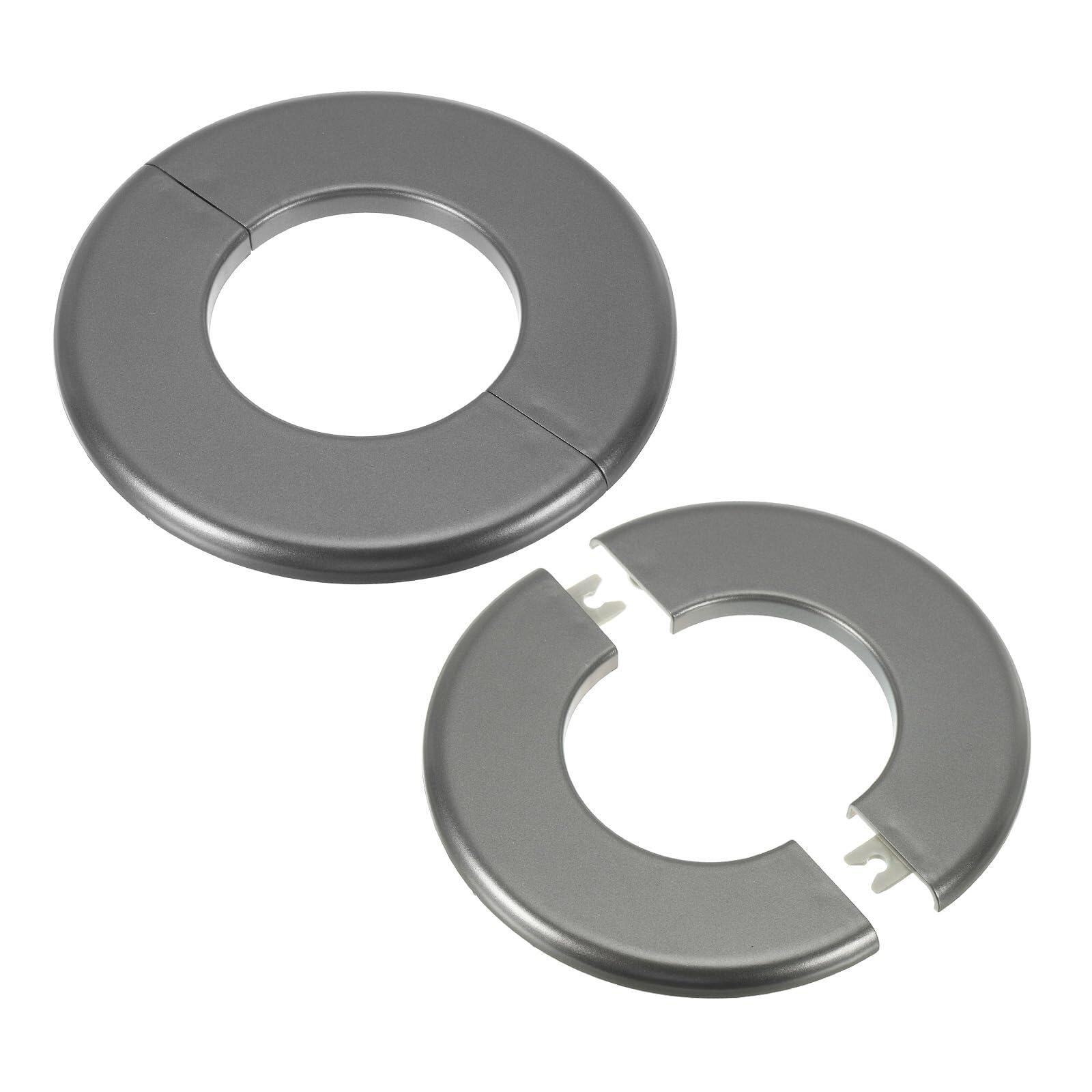 Placa autoadhesiva de pared de 64 mm con cubierta de tubo blanca