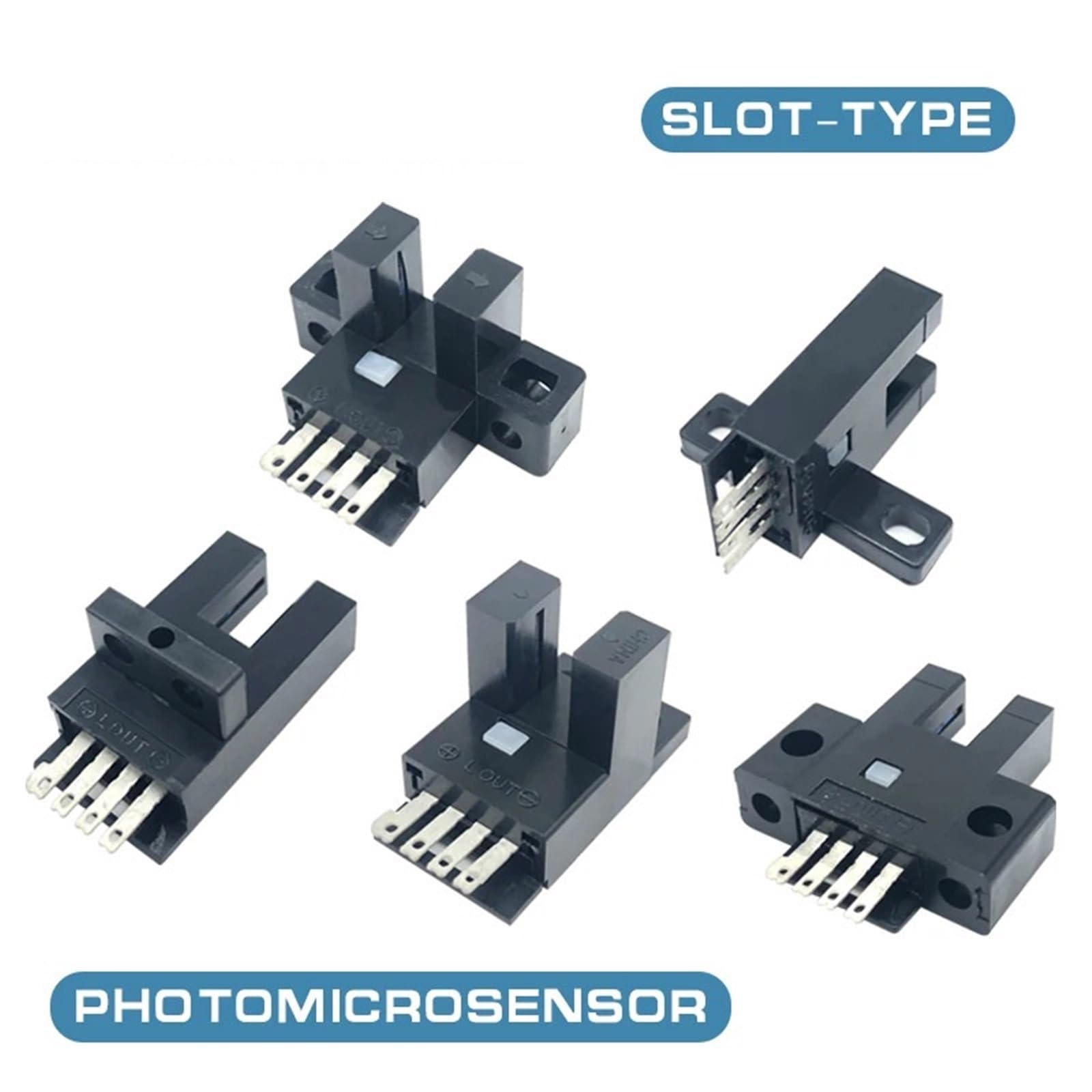 EE-SX670 EE-SX671 EE-SX672 EE-SX673 EE-SX674 Interruttore fotomicrosensore con slot a U EE-SX670P EE-SX671P EE-SX672P EE-1010 EE-1001 (Color : EE-1001)
