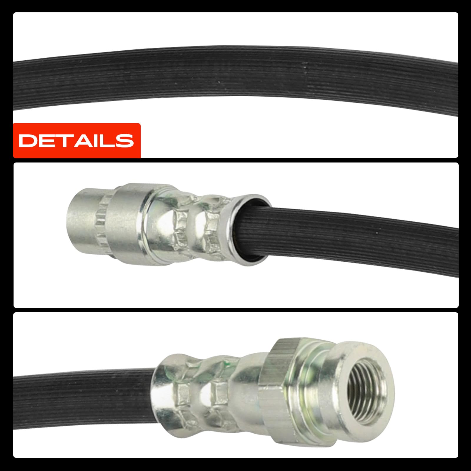 Frankberg 2x Tubo Freno Tubo Freno idraulico Posteriore 202mm Compatibile con Berlingo Multispace B9 C4 Grand Picasso I UA DS5 KF 5008 0E 0U Partner Pianale/Telaio Replace# 2207032