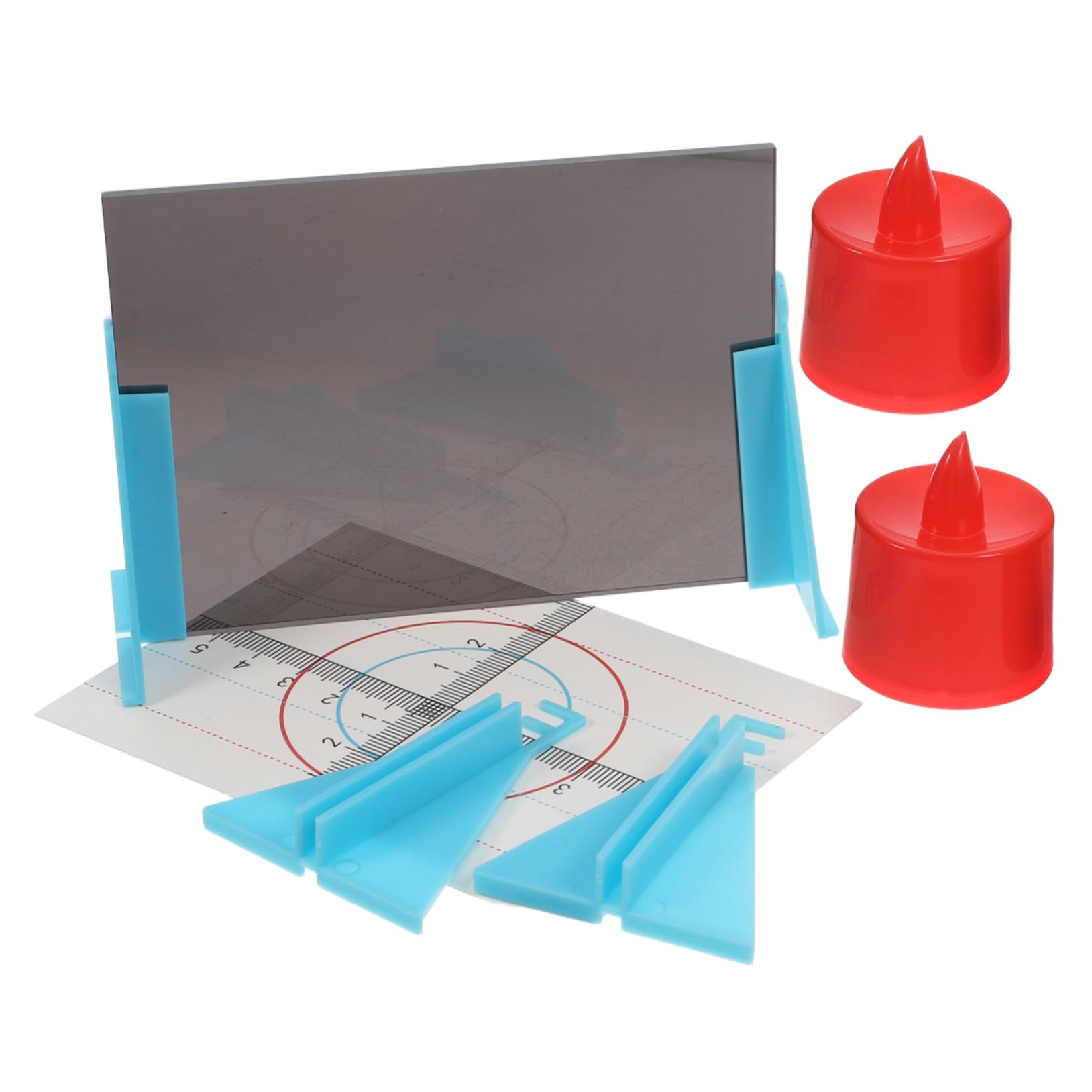 MAGICLULU Physics Optics Teaching Aid Kit Plane Mirror Experimental Device Reflection Demonstration Tool Classroom Physics Teaching Equipment for Secondary School Science Education