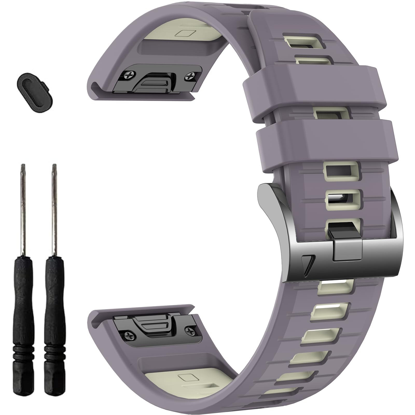 EZMVZKU 20mm Silicone Watch Straps Compatible with Garmin Fenix 8 AMOLED 43mm/7S/7S pro/Fenix 6S/6S Pro/5S/5S Plus,Quickfit Sport Bands for Garmin Approach S70 42mm/epix Pro 42mm/Descent Mk3i 43mm — image 1