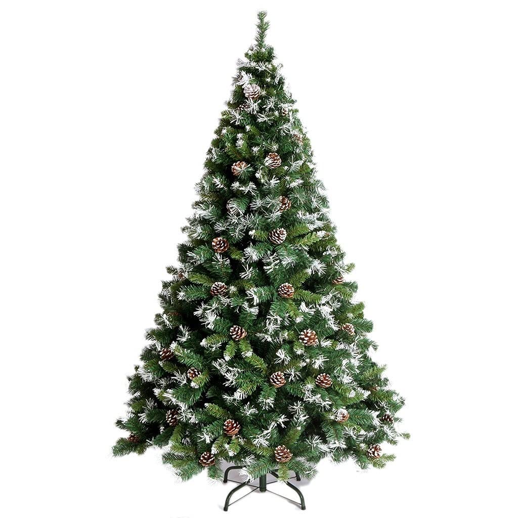 HCZKIUJY Simulation tree Encrypted Snowflake Christmas Tree Compact Simulation Christmas Tree Realistic Christmas Decorations With Metal Bracket
