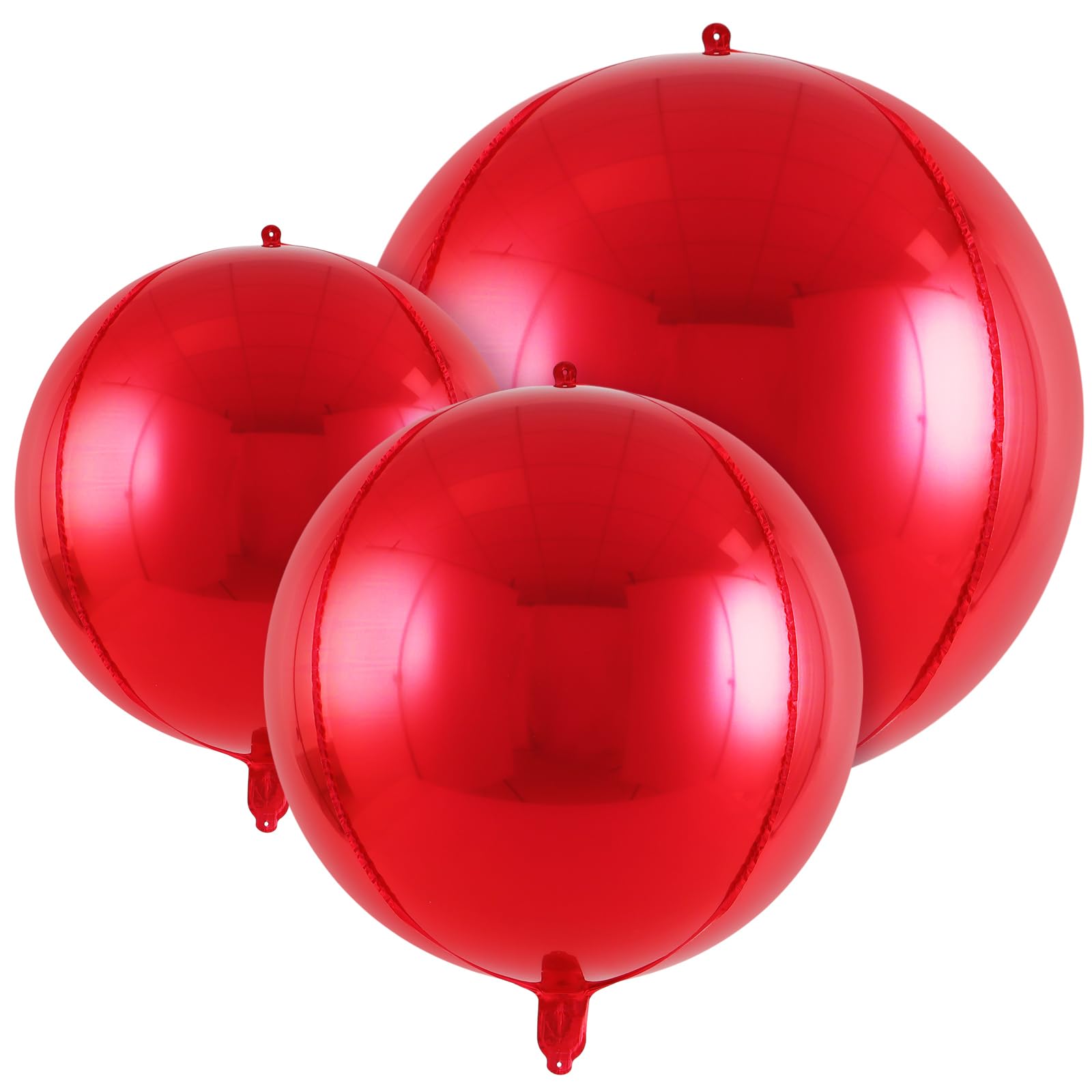 18 Pcs Foil Balloons Shiny Round Balloons Set Large Balloon Garland Arch for Birthday Graduation Wedding Bachelorette Party Decorations, 5 Pcs 22 in,