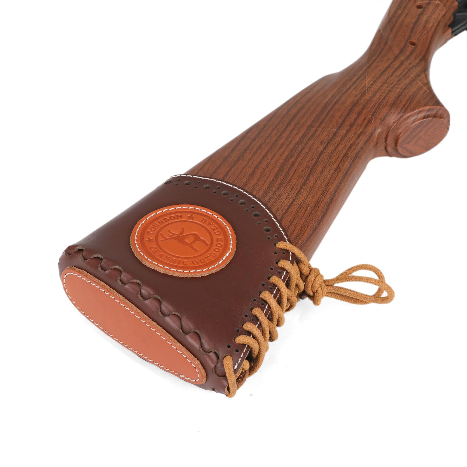 Recoil Pads aus echtem Leder für Schrotflinte, Gewehr, verstellbare Abdeckung mit Einsätzen