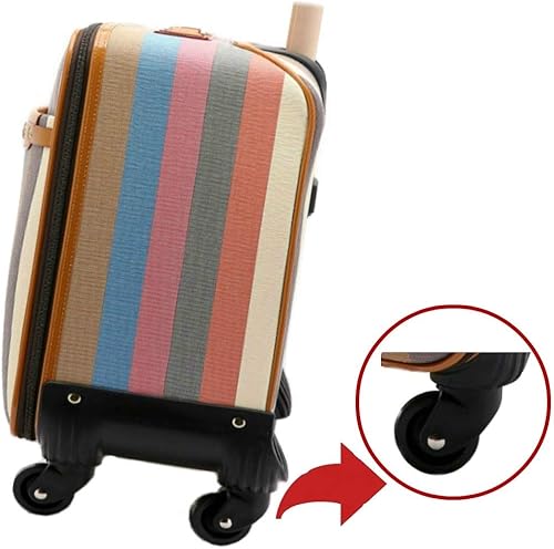 Miniatura 6 de ORO 1 par de ruedas de equipaje de repuesto de 45/50/54/60/64/68/70/72/75/80/84/87/3.543 in con rodamientos de 0.315 in para maleta y patinaje en