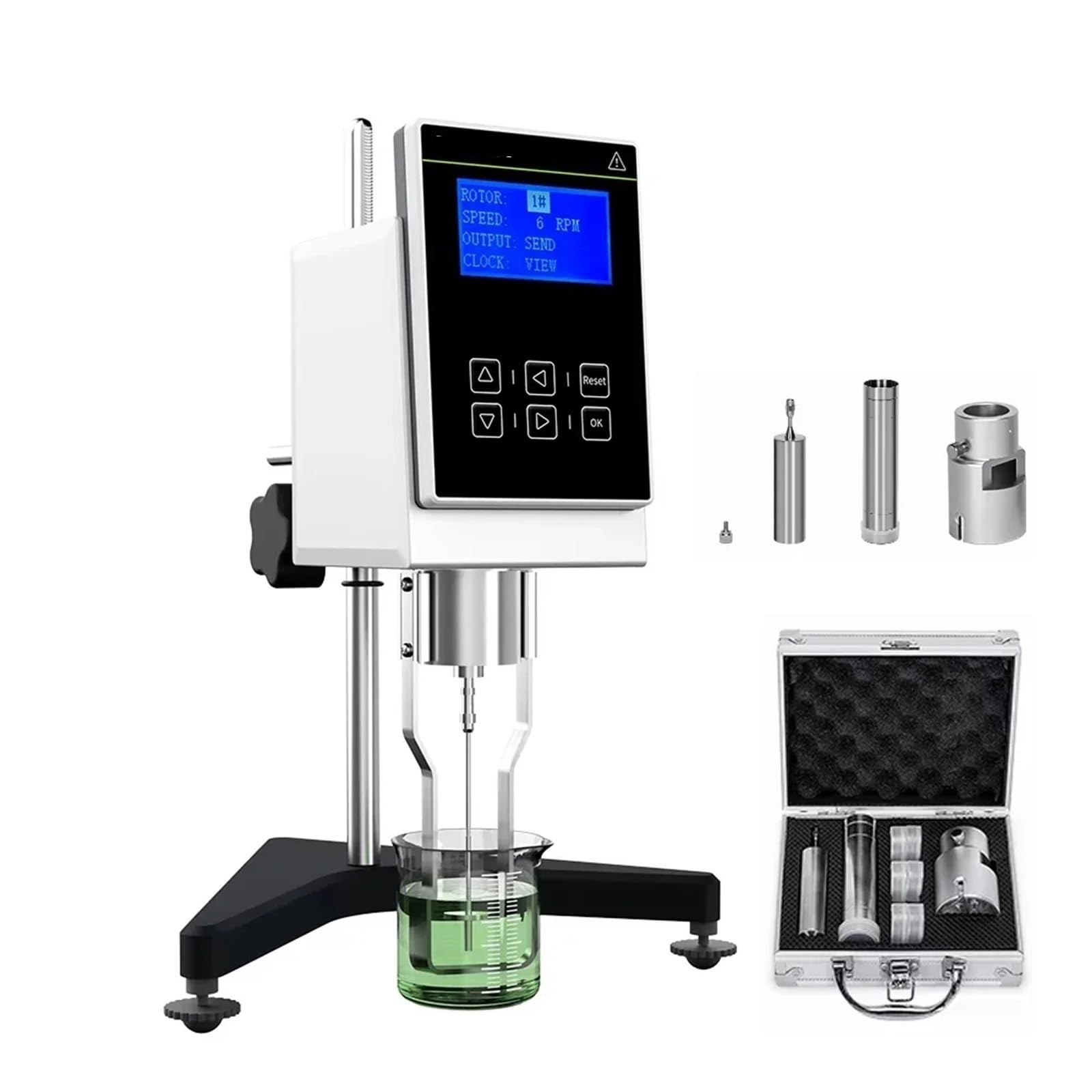 Viskosimeter, NDJ-S Lab Digitales Brookfield-Viskositätsmessgerät mit Temperatursensor, rotierendes digitales Viskosimeter for flüssige Flüssigkeiten(LCH-NDJ-5S Pro)